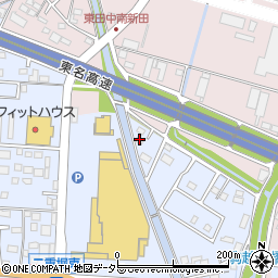 愛知県小牧市二重堀76周辺の地図