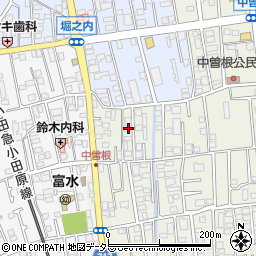 神奈川県小田原市中曽根49周辺の地図
