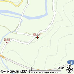 栃ノ木周辺の地図