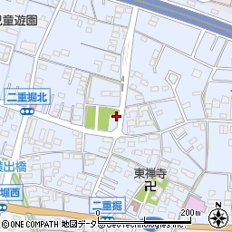 愛知県小牧市二重堀607周辺の地図