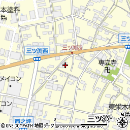 愛知県小牧市三ツ渕921周辺の地図