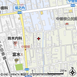 神奈川県小田原市中曽根50周辺の地図