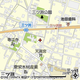 愛知県小牧市三ツ渕381周辺の地図