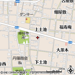 愛知県一宮市浅野（上土池）周辺の地図