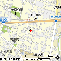 愛知県小牧市三ツ渕1747-4周辺の地図