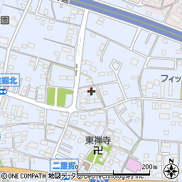 愛知県小牧市二重堀538周辺の地図