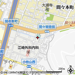 愛知県小牧市曙町周辺の地図