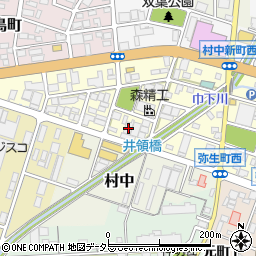 愛知県小牧市弥生町61周辺の地図