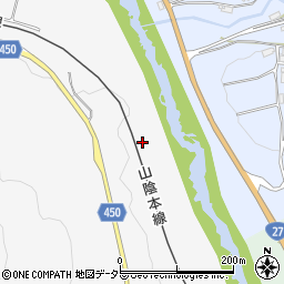京都府綾部市上原町的谷周辺の地図