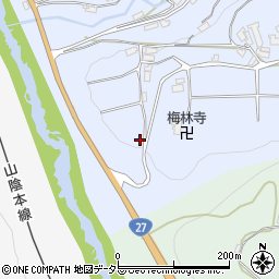 京都府綾部市釜輪町周辺の地図