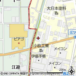 愛知県小牧市三ツ渕970周辺の地図