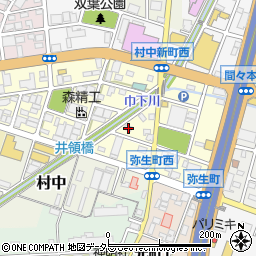 愛知県小牧市弥生町123周辺の地図