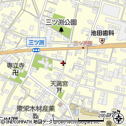 愛知県小牧市三ツ渕382周辺の地図