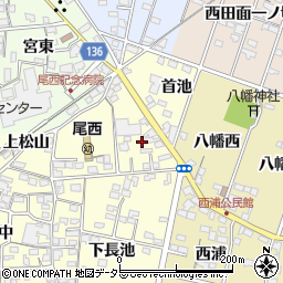 愛知県一宮市蓮池891-1周辺の地図