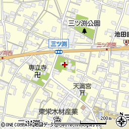愛知県小牧市三ツ渕384周辺の地図