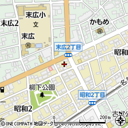 愛知県一宮市昭和2丁目1周辺の地図