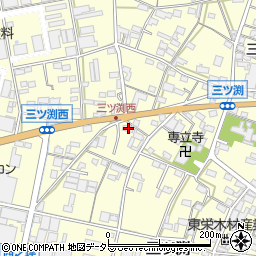 愛知県小牧市三ツ渕651周辺の地図