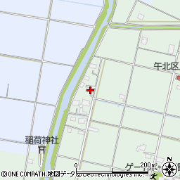 岐阜県羽島市上中町午北291周辺の地図