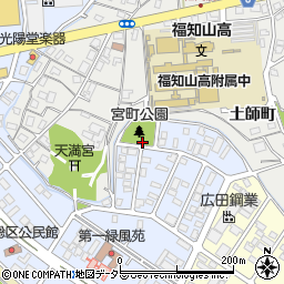 宮町公園トイレ周辺の地図
