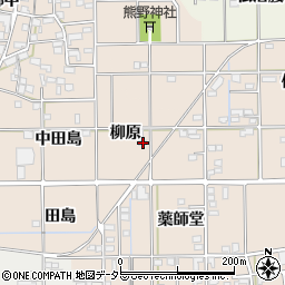 愛知県一宮市萩原町花井方柳原周辺の地図