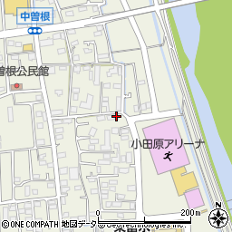神奈川県小田原市中曽根312周辺の地図