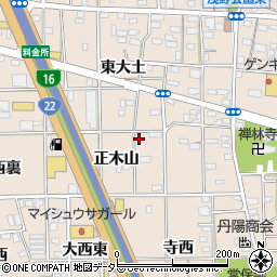 愛知県一宮市浅野正木山43周辺の地図