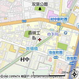 愛知県小牧市弥生町104周辺の地図