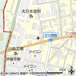 愛知県小牧市三ツ渕885-2周辺の地図
