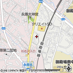 静岡県御殿場市萩原1303-1周辺の地図