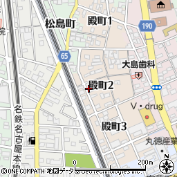 愛知県一宮市殿町2丁目37-1周辺の地図