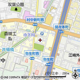 愛知県小牧市弥生町135周辺の地図