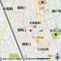 愛知県一宮市殿町2丁目52周辺の地図