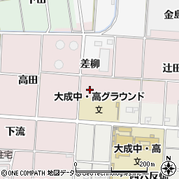 愛知県一宮市千秋町天摩流周辺の地図