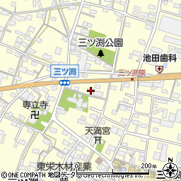 愛知県小牧市三ツ渕391周辺の地図