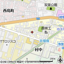 愛知県小牧市弥生町45周辺の地図