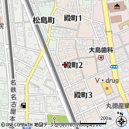 愛知県一宮市殿町2丁目37周辺の地図