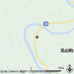 京都府南丹市美山町白石上野々周辺の地図