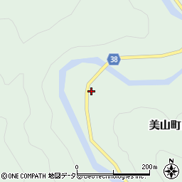 京都府南丹市美山町白石（上野々）周辺の地図