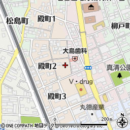 愛知県一宮市殿町2丁目42周辺の地図