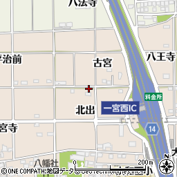 愛知県一宮市大和町苅安賀北出17周辺の地図