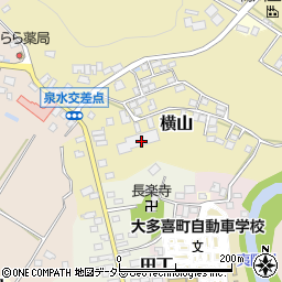 千葉県夷隅郡大多喜町横山1095周辺の地図