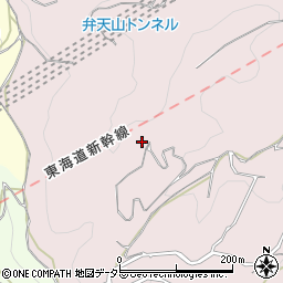 弁天山トンネル周辺の地図