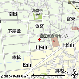 愛知県一宮市冨田流筋周辺の地図