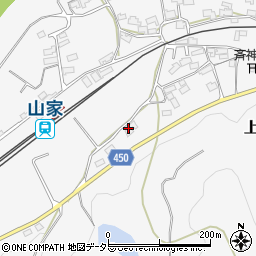京都府綾部市上原町上林周辺の地図