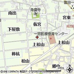 愛知県一宮市冨田（流筋）周辺の地図