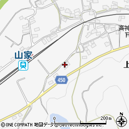 京都府綾部市上原町（上林）周辺の地図