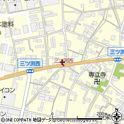 愛知県小牧市三ツ渕654周辺の地図