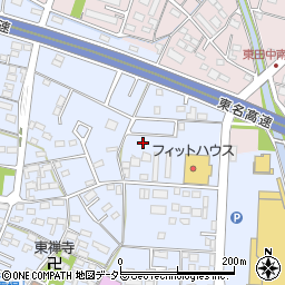 愛知県小牧市二重堀203-7周辺の地図