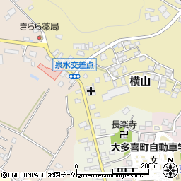 千葉県夷隅郡大多喜町横山1129-2周辺の地図