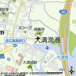 滋賀県高島市勝野周辺の地図